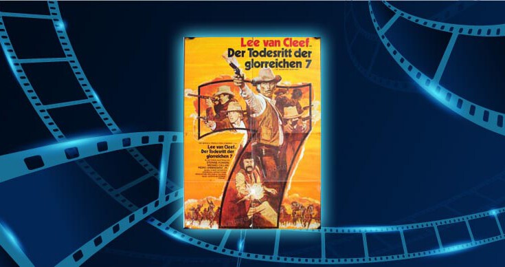 Beitragsbild "Der Todesritt der glorreichen Sieben" mit Filmplakat