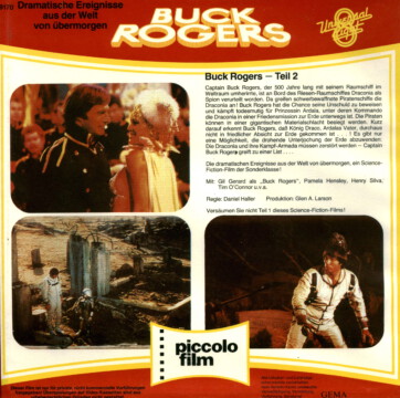 Super 8-Cover Buck Rogers Teil 2 (Rückseite) Super 8-Cover Buck Rogers Teil 2 (Rückseite)