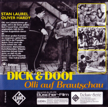 Super 8-Cover Dick und Doof in der Fremdenlegion Teil 1 (Rückseite) Super 8-Cover Dick und Doof in der Fremdenlegion Teil 1 (Rückseite)