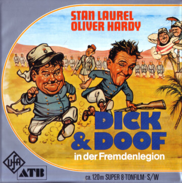 Super 8-Cover Dick und Doof in der Fremdenlegion Teil 2 (Front) Super 8-Cover Dick und Doof in der Fremdenlegion Teil 2 (Front)