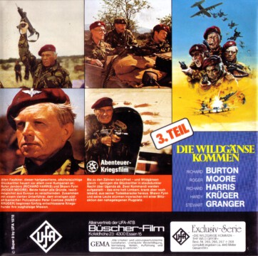 Super 8-Cover Die Wildgänse kommen Teil 3 (Rückseite) Super 8-Cover Die Wildgänse kommen Teil 3 (Rückseite)