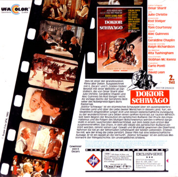 Super 8-Cover Doktor Schiwago Teil 2 (Rückseite) Super 8-Cover Doktor Schiwago Teil 2 (Rückseite)