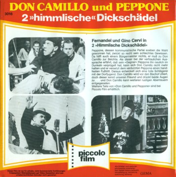 Super 8-Cover Don Camillo und Peppone - 2 himmliche Dickschädel (Rückseite) Super 8-Cover Don Camillo und Peppone - 2 himmliche Dickschädel (Rückseite)
