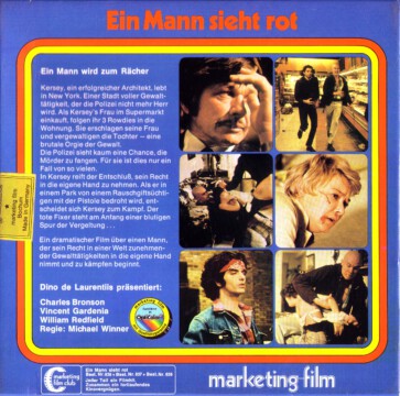 Super 8-Cover Ein Mann sieht rot Teil 1 (Rückseite) Super 8-Cover Ein Mann sieht rot Teil 1 (Rückseite)