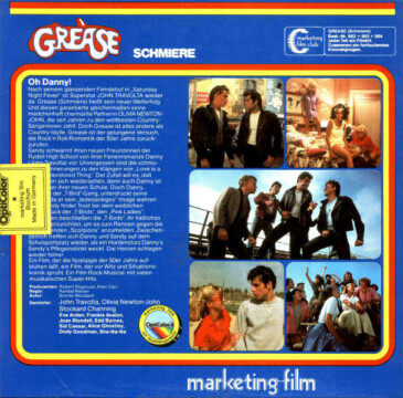 Super 8-Cover Grease Teil 1 (Rückseite) Super 8-Cover Grease Teil 1 (Rückseite)
