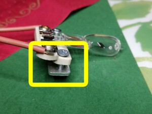 Vorbereiteter Fassungsträger für den Einschub.